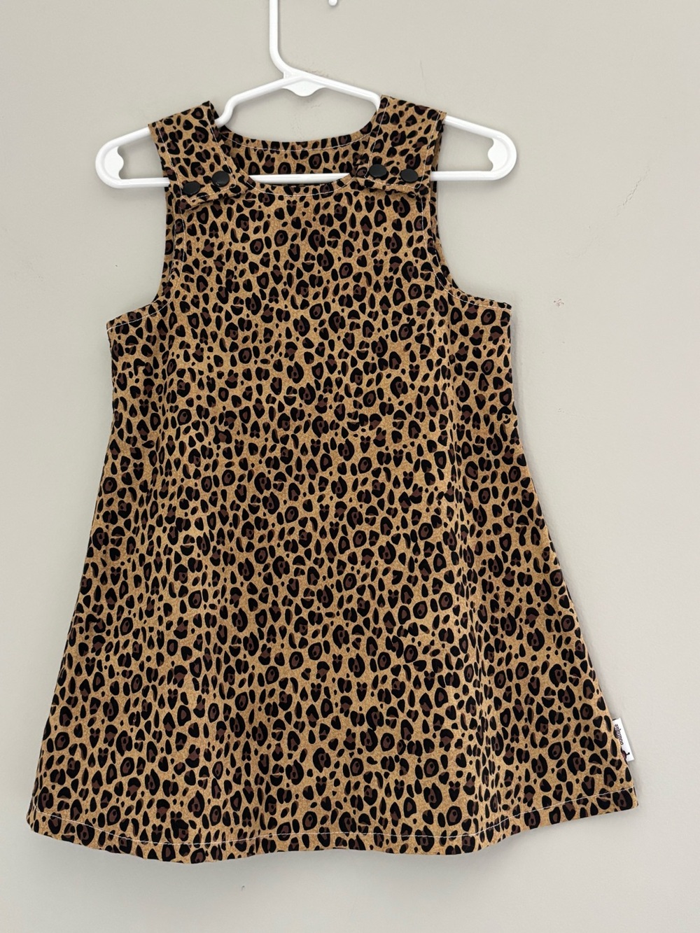 12-18 Months Cheetah Tank Sundress Snaps + Tank Neck The Purple Boutique, Animal